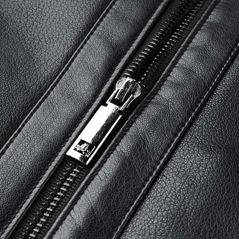 Middle-aged Plus Suede Winter One-piece Fur Men's Sheep Lapel Polo Coat