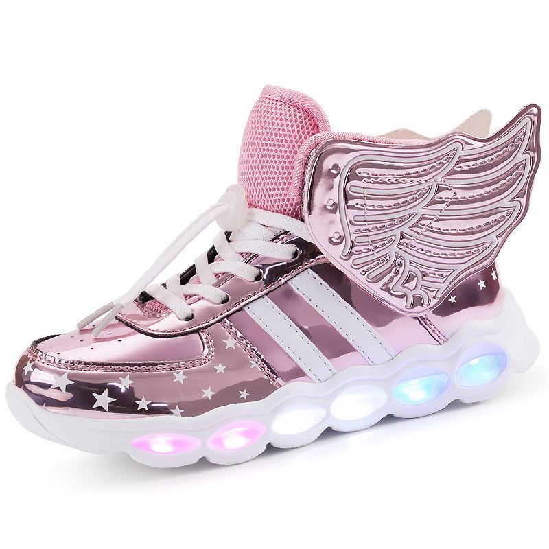 Rechargeable Wing Glitter Sneakers | Light-Up Shoes Rechargeable wings glitter sneakers | Ectron Online