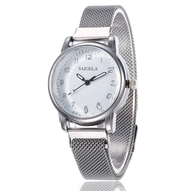 Women's Digital Watch with Magnetic Milan Strap Milan Mesh Strap Magnetic Buckle Digital | Ectron Online