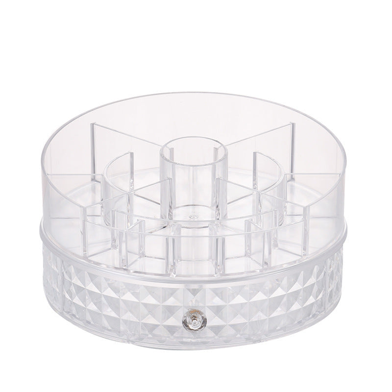 360° Rotating Diamond Pattern Makeup Organizer 360 rotating diamond pattern makeup box | Ectron Online