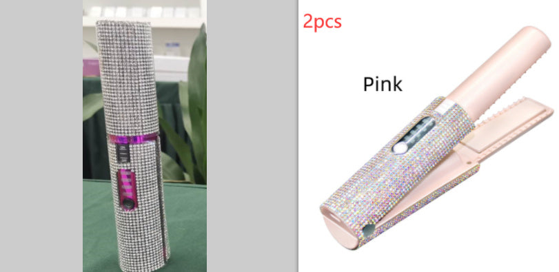 2-in-1 Electric USB Hair Straightening Brush & Curler 2-In-1 Electric USB Hair Straightening B | Ectron Online