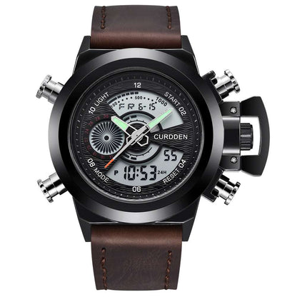 Men's Double Display Sports Watch Fashion Belt Multi-functional Double Dis | Ectron Online