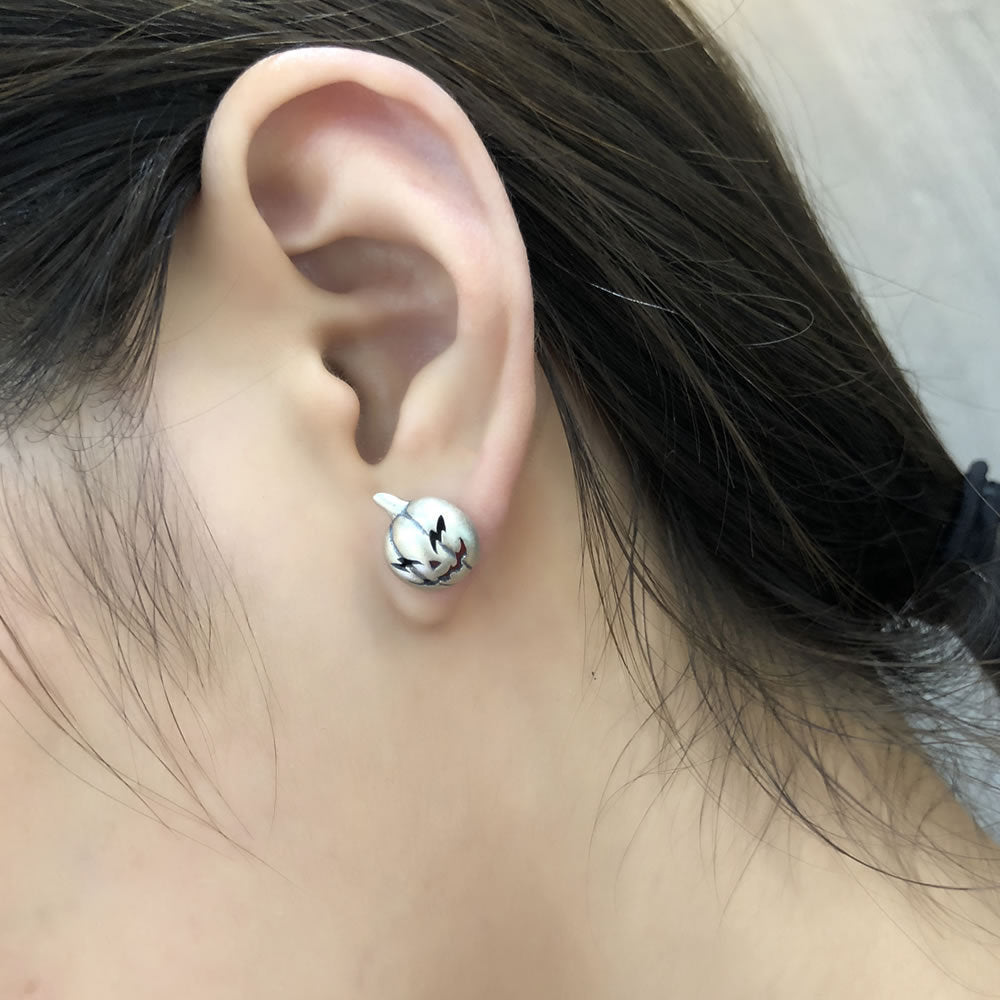 Halloween Pumpkin Head Earrings Earrings | Ectron Online