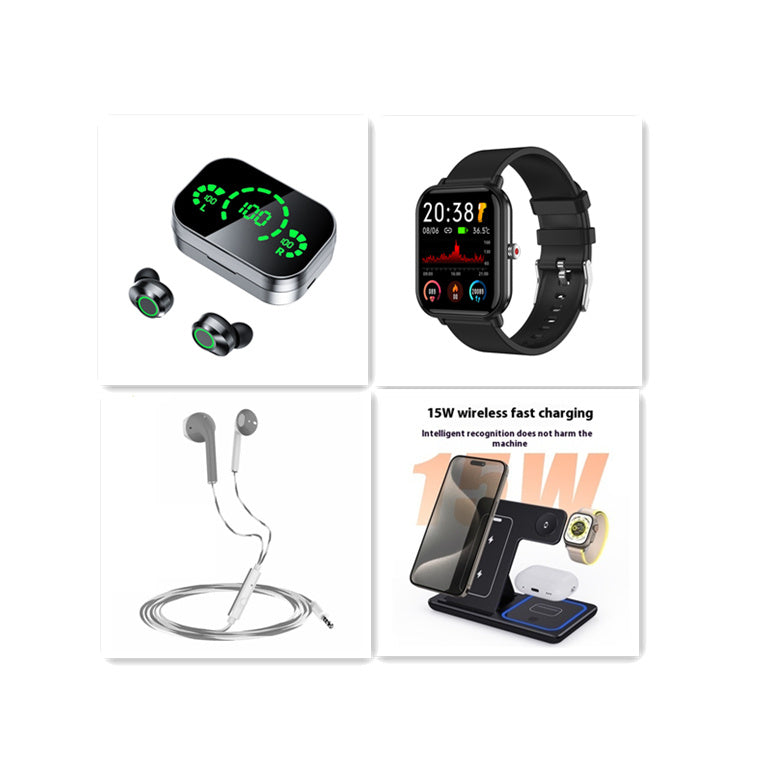 YD03 Wireless Bluetooth Headset with LED Display & TWS YD03 Wireless Bluetooth-compatible Heads | Ectron Online