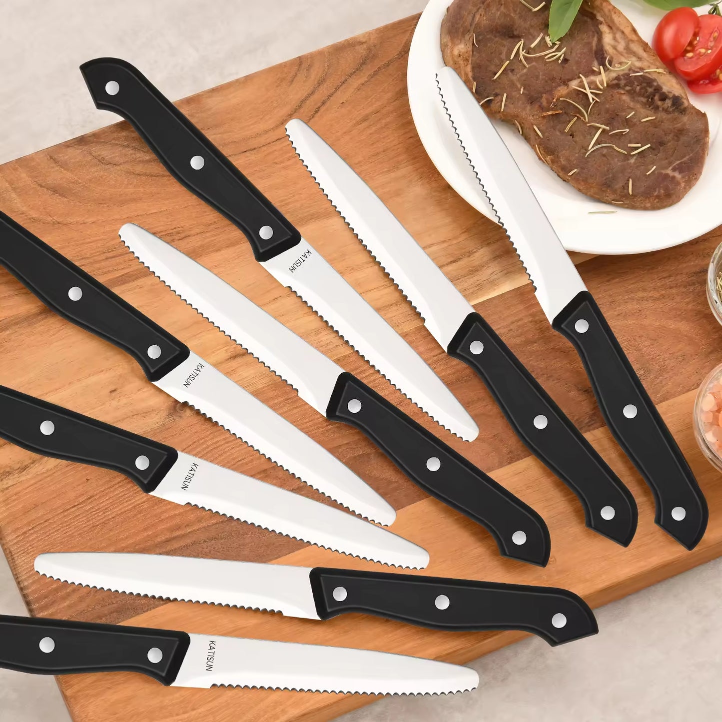 12-Piece High-Carbon Stainless Steel Knife Set | Meat & Steak Knives
