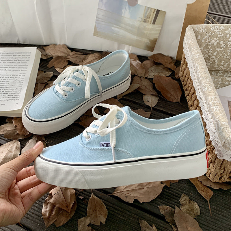 Student All-Match White Canvas Shoes - Trendy & Comfy Fashion All-match Student White Shoes Tr | Ectron Online