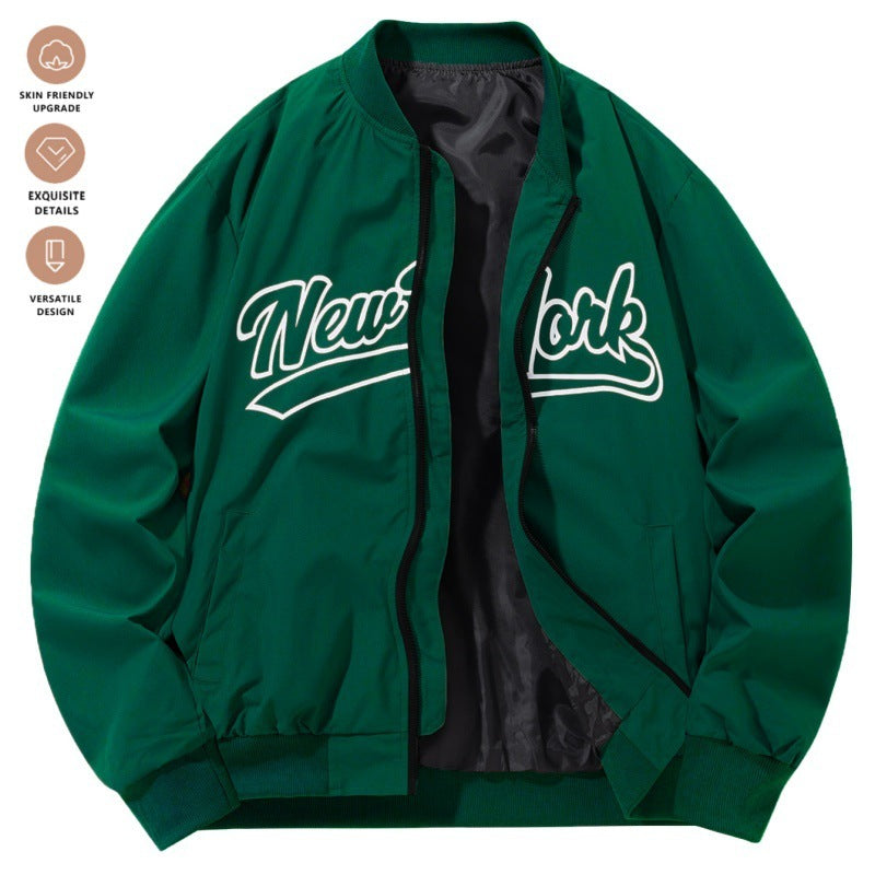 Retro Baseball Uniform Jacket Baseball Uniform Retro Stand Collar Top | Ectron Online