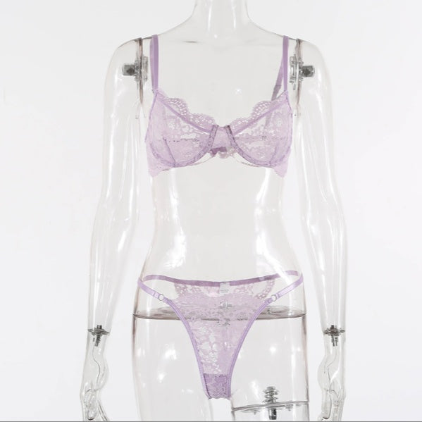 Ladies Underwire Lace Lingerie Suit Fashion Underwear | Ectron Online