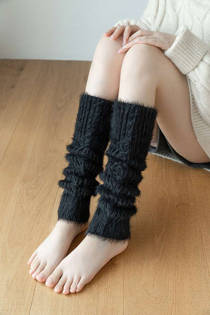 Thickened Feather Yarn Foot Sock Containing Cashmere Bunching Socks