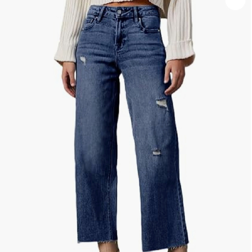 Women's High Waisted Loose Jeans Women's High Waisted Loose Jeans | Ectron Online