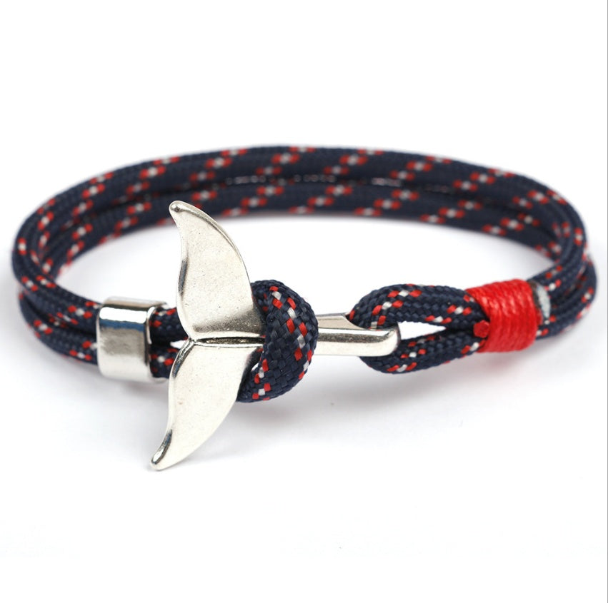 Maritime Magic | Anchor and Whale Tail Jewelry Bracelet | Ectron Online