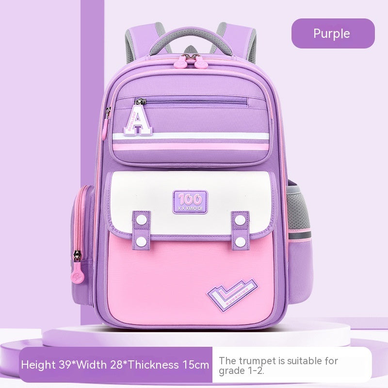 Spine & Waist Protection Schoolbag | Burden-Reducing Kids Backpack New Student Schoolbag Waist And Spine Pr | Ectron Online