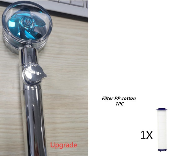 Turbo Propeller Shower Head with Water Saving & High Pressure Flow New Turbo Propeller Shower Head Water | Ectron Online