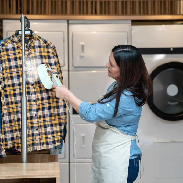 1200W Foldable Handheld Garment Steamer - 2-in-1 Wet & Dry Travel Iron