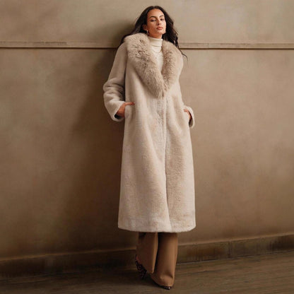 Women's Elegant Faux Fur Coat | Trendy Autumn Winter Casual Wrap Elegant Trendy Autumn And Winter Casual | Ectron Online
