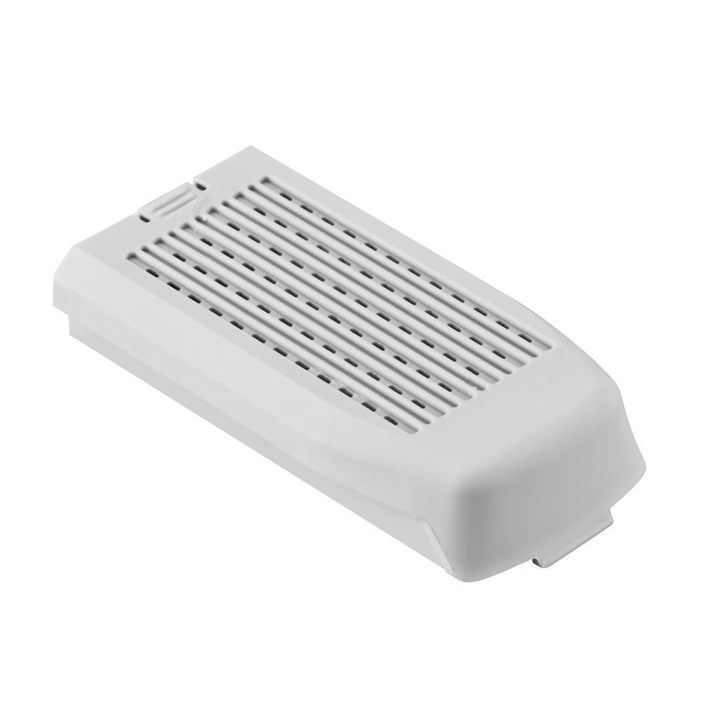Light gray drone battery module with vented grille