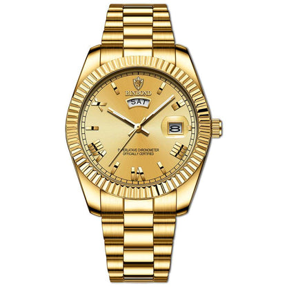 Men's &amp; Women's Blue Quartz Business Watch Set Blue Quartz Watch Couple Business Watch | Ectron Online