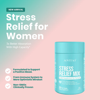Ashwagandha for Women - Stress Relief & Focus Supplement with L-Theanine Ashwagandha For Women Supplement With L-Theanine Magnesium, Stress Relief, Focus And Relaxation Support Anxiery Pill | Ectron Online
