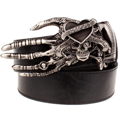 Skull big head claw belt fashion