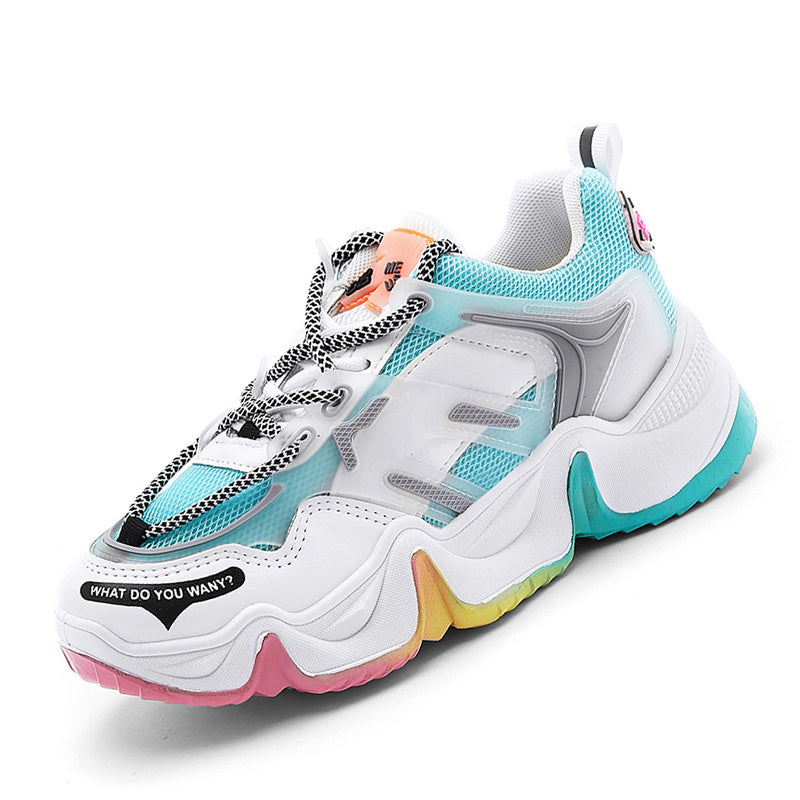 Women's summer rainbow bottom sneakers