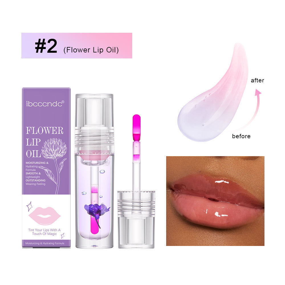Flower Color-Changing Lip Oil | Moisturizing & Clear Flower Color Changing Lip Oil Moisturizi | Ectron Online