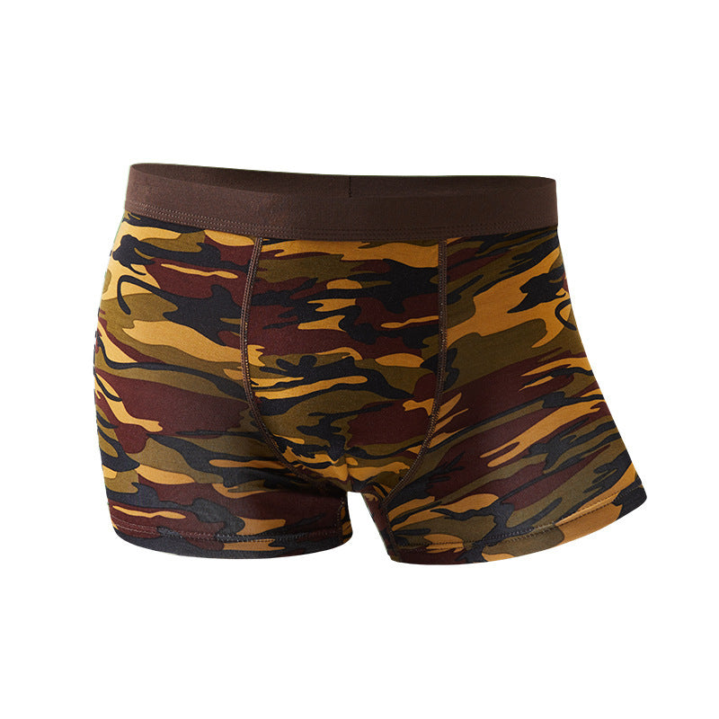 Men’s Camouflage Modal Boxers – Mid-Waist Breathable Underwear Camouflage Men's Underwear Modal Breatha | Ectron Online