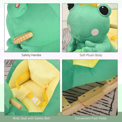 Kids Plush Frog Rocking Horse Toy Kids Ride-On Rocking Horse Toy Frog Styl | Ectron Online