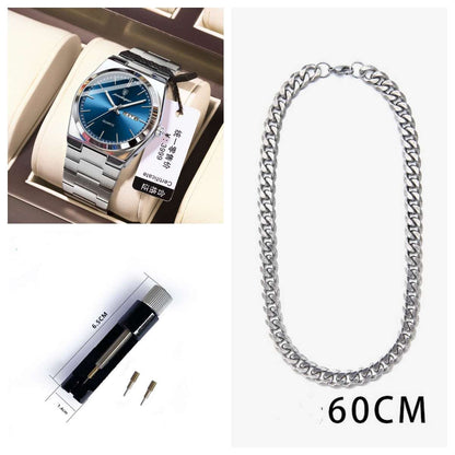 Men's Ultra-Thin Waterproof Watch Ultra-thin Men's Watch Waterproof Lumino | Ectron Online