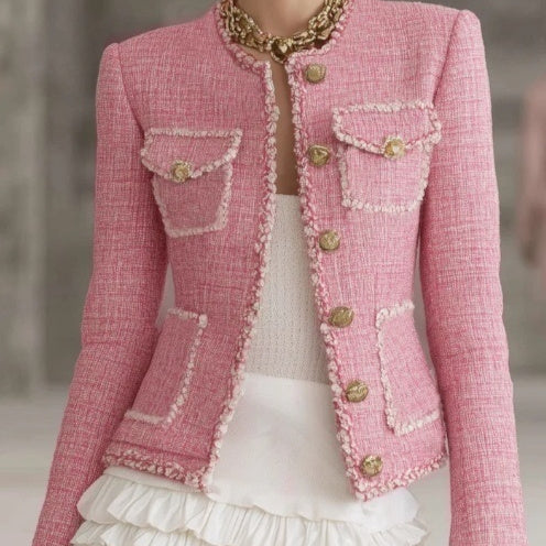Designer Tweed Patchwork Jacket