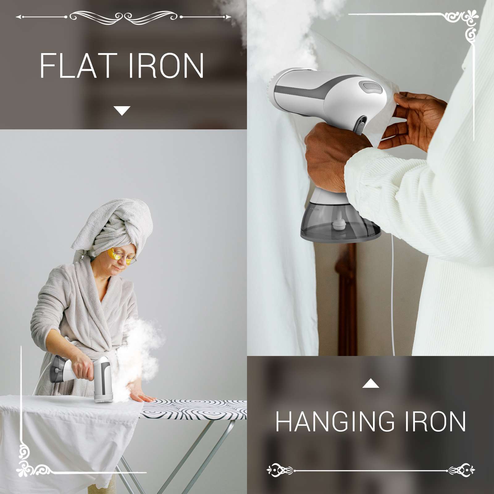 Compact Travel Clothes Steamer