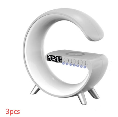 Smart G-Shaped LED Lamp - Wireless Charger & Bluetooth Speaker New Intelligent G Shaped LED Lamp Blueto | Ectron Online