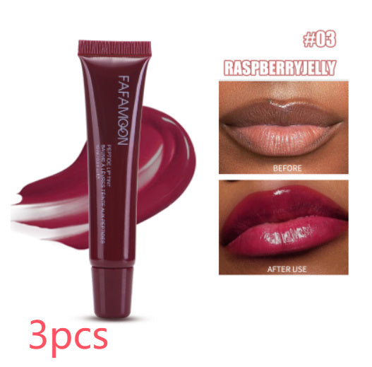 Glossy Waterproof Lip Glaze – Long-Lasting Tea Red Lipstick Glossy Lip Glaze Waterproof Long Lasting | Ectron Online