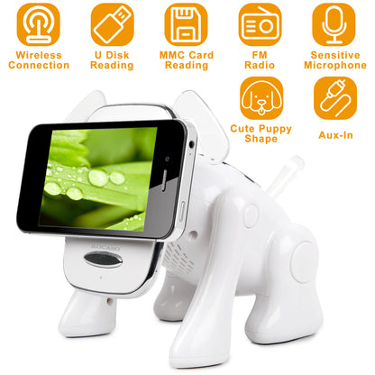 Puppy Dog Wireless Speaker | Mini Portable Bluetooth Animal Speaker Puppy Dog Wireless Speaker Portable Mini | Ectron Online
