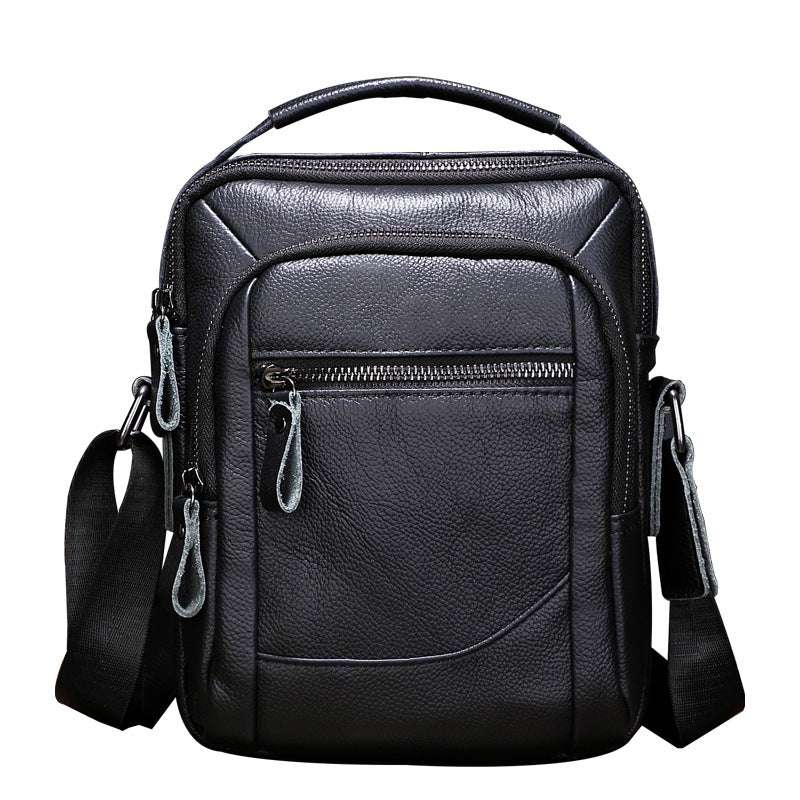 Multifunctional Leather Business Bag for Men One Shoulder Genuine Leather Business Mu | Ectron Online