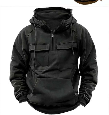 Men's Zip-Up Hoodie with Drawstring - Casual Fashion Sports Sweatshirt Men's Zip-up Hoodies Sweatshirt With Dra | Ectron Online
