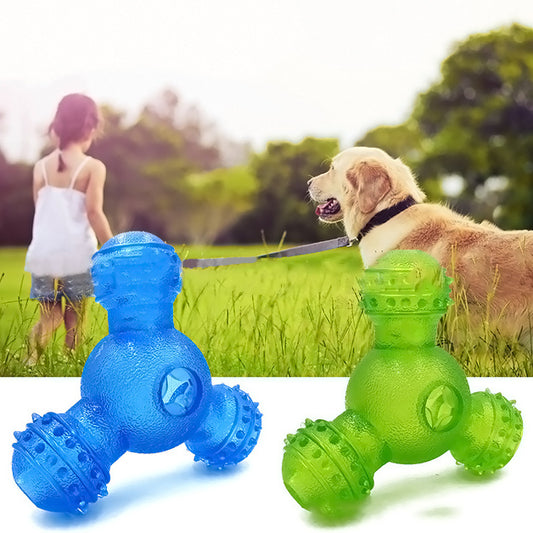 Three-hole Food Leakage Training, Molar Teeth Cleaning, Feeding Dogs, Creative Chewing Toys