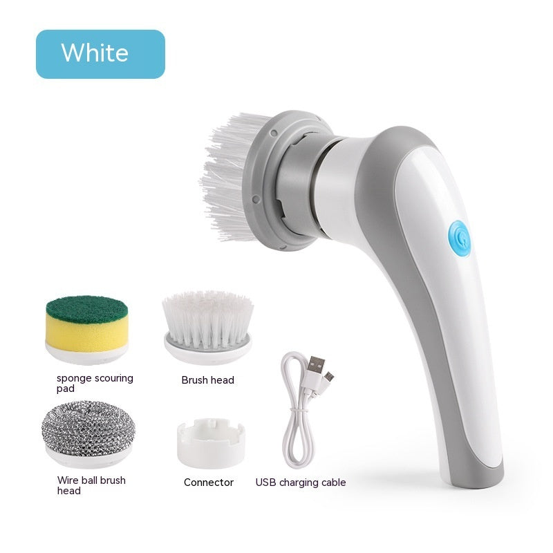 Electric 4-in-1 Spinning Scrubber | Cordless Handheld Cleaning Brush Electric Cleaning Brush | Ectron Online