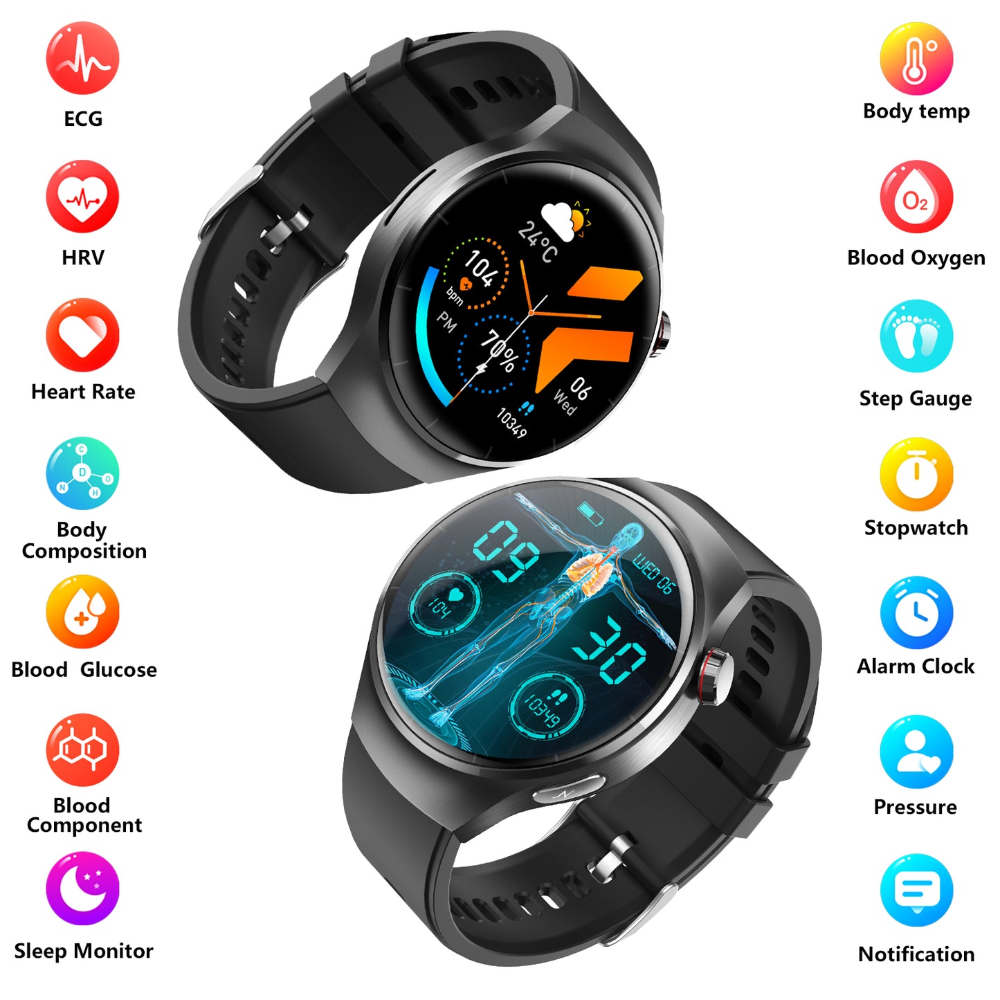 Fashion Smart Watch with Bluetooth Call | IPS Fitness & Health Tracker