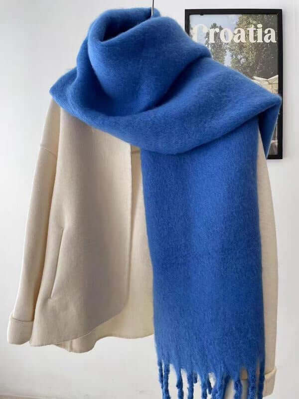 High Quality Wool-Like Solid Color Scarf Women's Wool-like Autumn And Winter Soli | Ectron Online