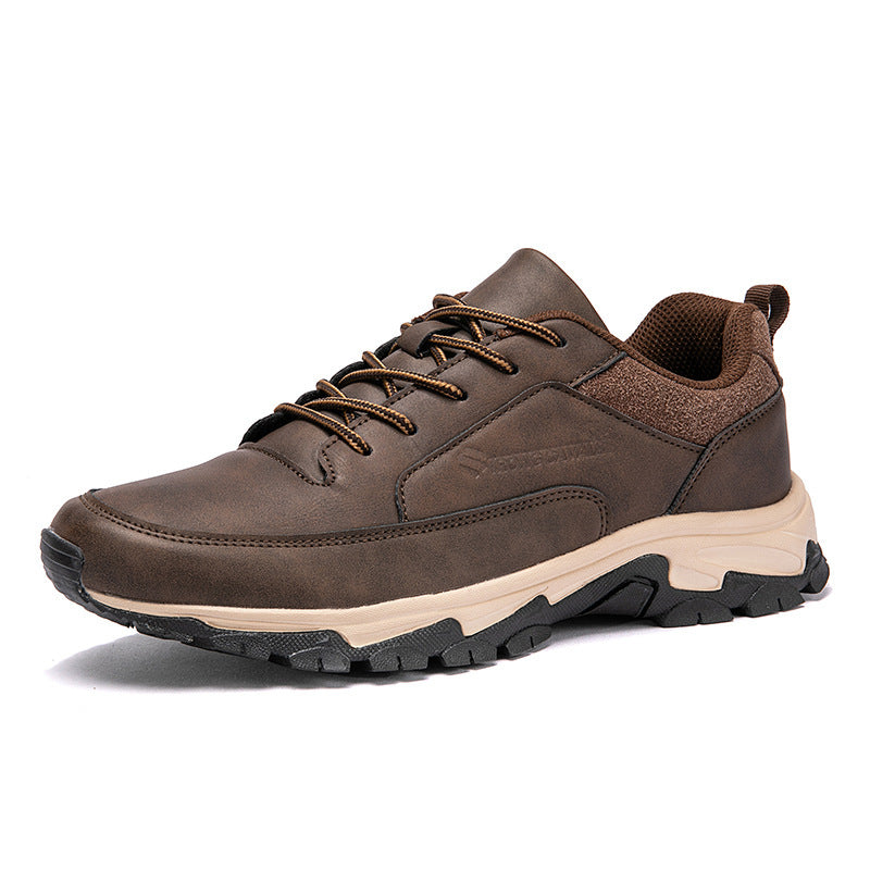 Men’s Waterproof Leather Running Shoes – Casual & Plus Size Comfort Leather Waterproof Men's Deodorant Casua | Ectron Online