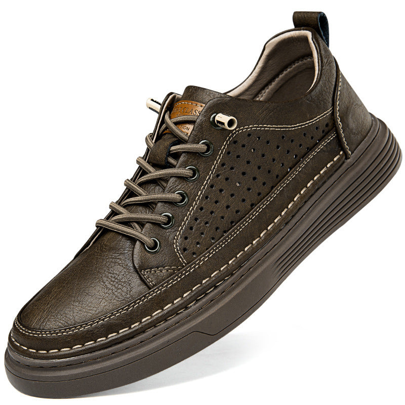 New Men's Casual Retro Sneakers for Summer Summer New Breathable Soft Bottom Lightw | Ectron Online