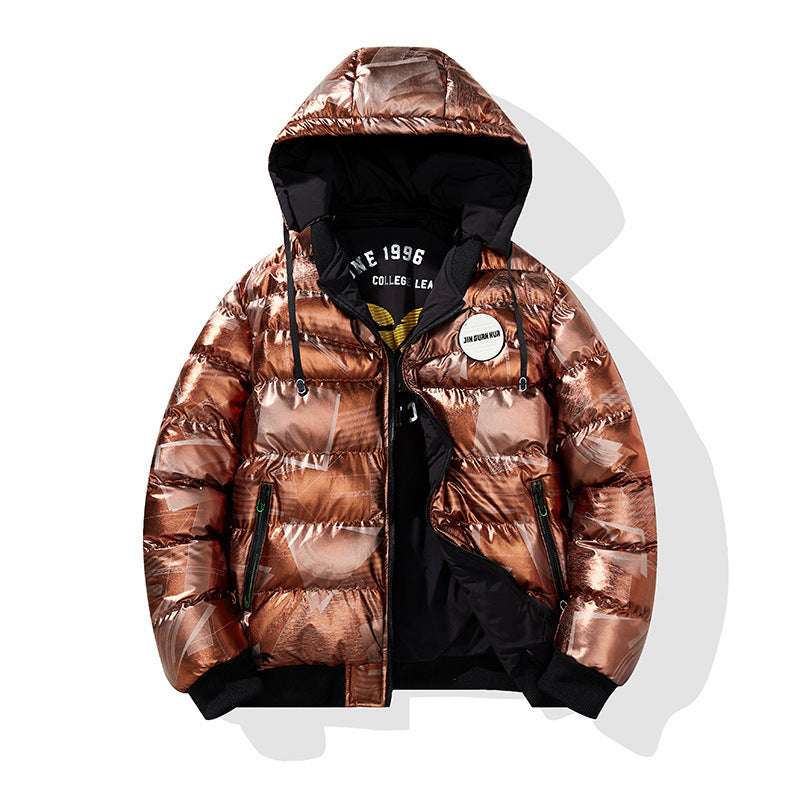 Men's Plus Size Hooded Cotton-Padded Jacket - Thickened Thickened Hooded Cotton-padded Jacket Me | Ectron Online