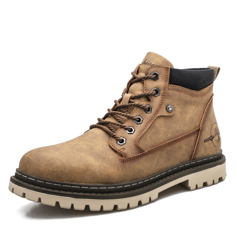 Large Size Men’s Martin Boots – British Style Leather Boots Large Size Martin Boots Men's Leather Br | Ectron Online