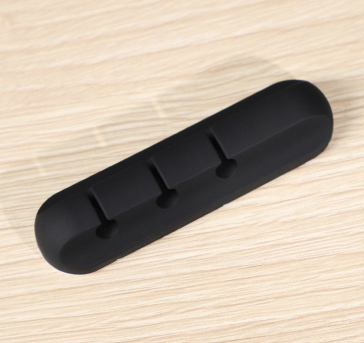 {{ brand }} Silicone Cable Organizer – USB Winder & Desktop Management Clips 3 clips2PCS - Silicone USB Cable Winder Desktop Cable