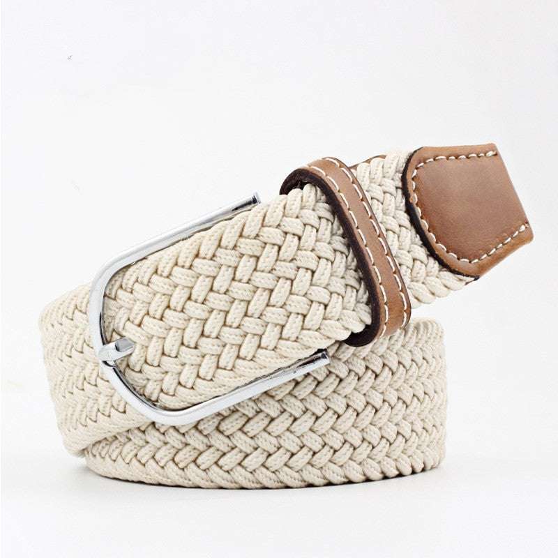 Women's Canvas Pants with Braided Belt Women's Canvas Belt Student Pants Casual | Ectron Online