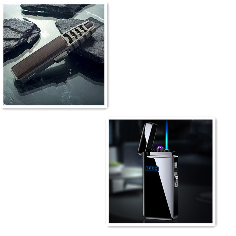 Creative Windproof Pen-Style Gas Lighter – Sleek & Refillable Personality Creative Windproof Straight | Ectron Online