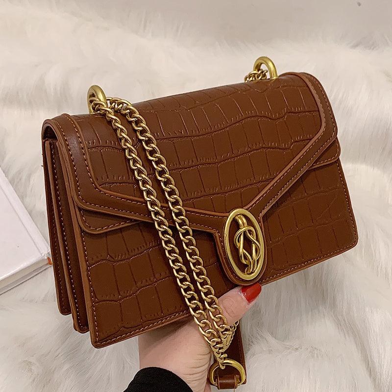 Trendy Fashion Stone Grain Crossbody All-Match Chain Shoulder Bag Autumn And Winter New Trendy Fashion Sto | Ectron Online