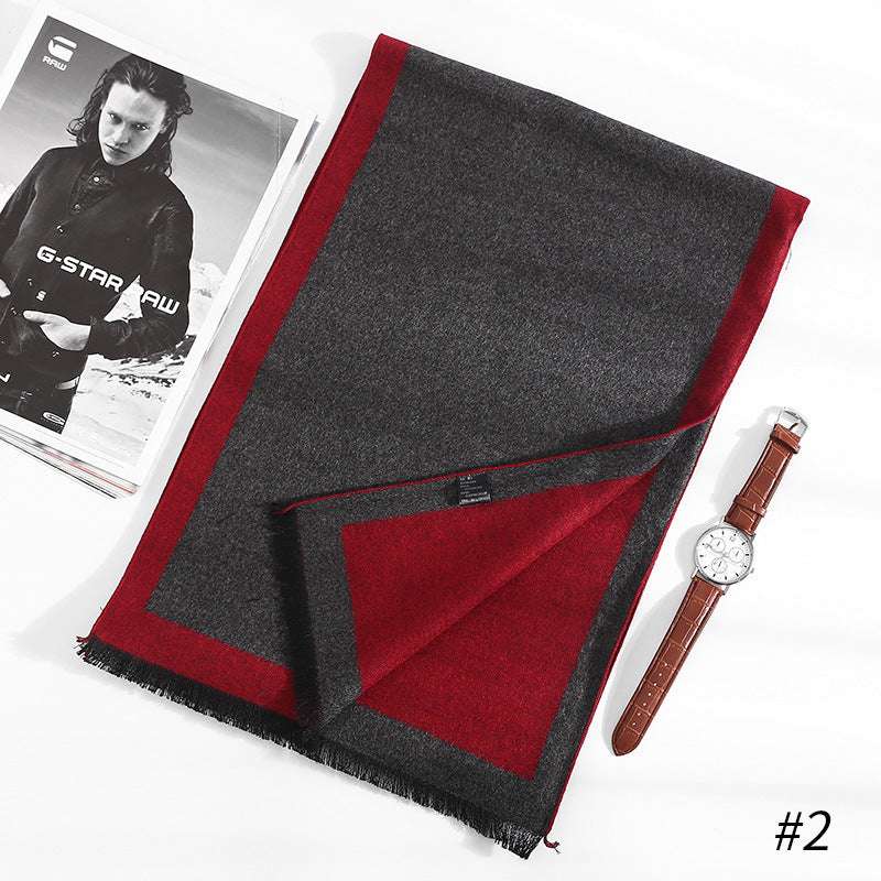 Simple Brushed Artificial Silk Scarf Artificial Silk Brushed Scarf Autumn And | Ectron Online