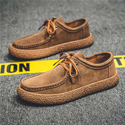 Men’s Suede Low-Top Shoes – British Retro Casual Style Men's Suede Low-top British Retro Casual | Ectron Online