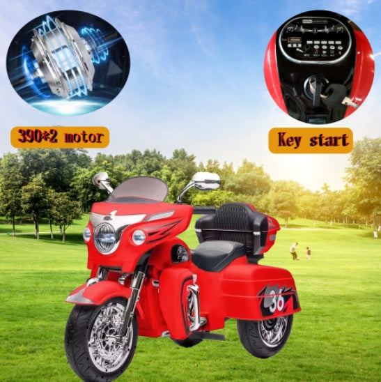 12V Two-Seat Kids Electric Motorcycle - 3-Wheel Ride-On Motorbike Kids Motorcycle,ride On Motorcycle,Kids | Ectron Online
